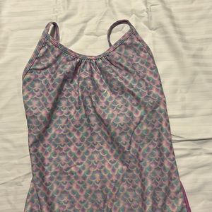 Girls Cat and Jack 2pc swim suit set size 10/12